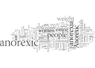 Fototapeta premium Do You Think You Are Anorexic As Others