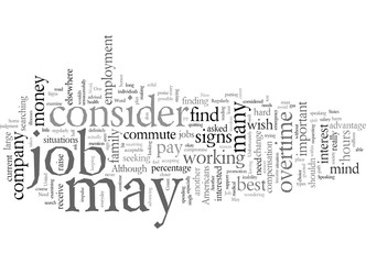 Do You Need a New Job Signs That You May