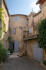 Fototapeta na wymiar Lourmarin village France historic street in France