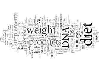Fototapeta premium DNA Diets Junk Science
