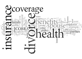 Divorce and Health Insurance Benefits