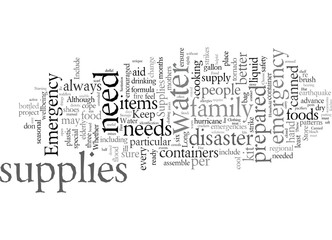 Fototapeta premium Disaster Preparedness The Essentials Of Emergency Supplies