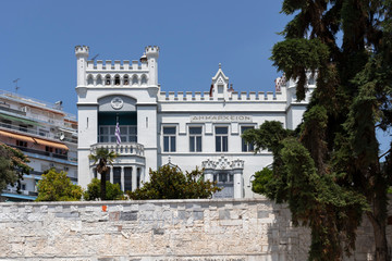 Obraz premium Building of Town Hall at the center of city of Kavala, Greece