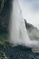 Waterfall Seljalandsfoss in Iceland
