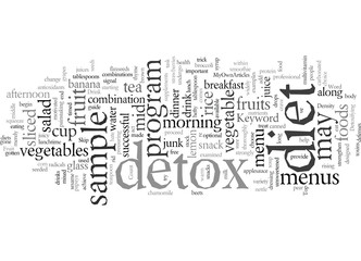 detox diet sample menus
