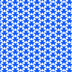 Abstract shape pattern blue color