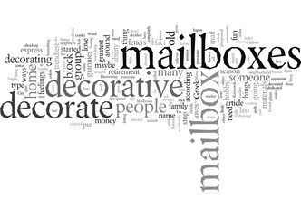 Fototapeta na wymiar Decorative Mailboxes For Style