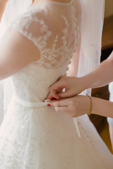 hands of the bride and groom