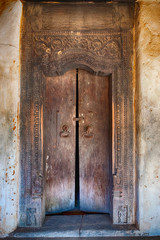 A Doorway at Lankatilaka Temple, Kandy, Sri Lanka	