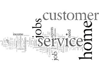Obraz premium Customer service work at home