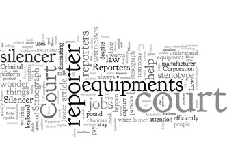 Court Reporters And The Equipments They Use In The Court Of Law