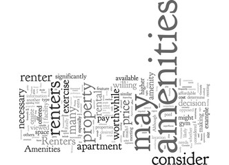 Consider The Amenities