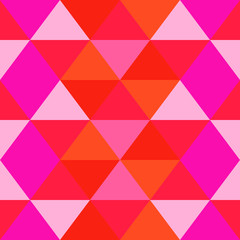 Colorful seamless geometric pattern. Vector illustration. Abstract triangle geometric background.