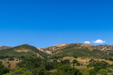 Fototapeta premium landscape with mountains and blue sky