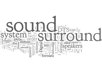 Obraz premium Common Surround Sound Formats