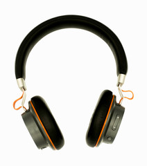 headphone on white background. clipping path