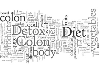 Fototapeta na wymiar Colon Detox Diet