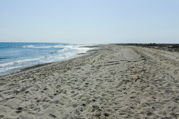 Famous Beach at Possidi Cape, Kassandra Peninsula, Chalkidiki, Greece