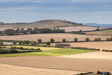 Obraz premium British Countryside. Agricultural Fields