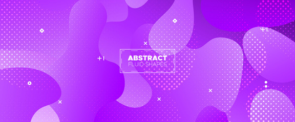 Abstract Wave Shapes. Vivid Gradient Brochure. 