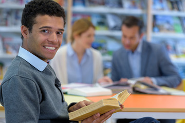 portrait of a smiling young man