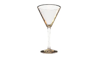 3d rendering, 3d illustration  of a transparent glass glass, alcohol glass.