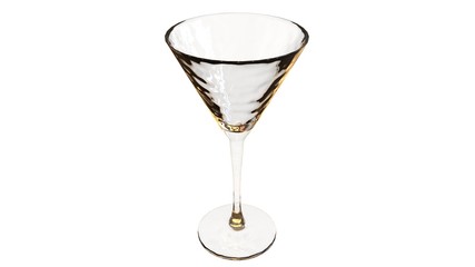 3d rendering, 3d illustration  of a transparent glass glass, alcohol glass.