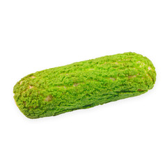 Delicious pistachio eclair prepared according to a special recipe from the pastry chef.
