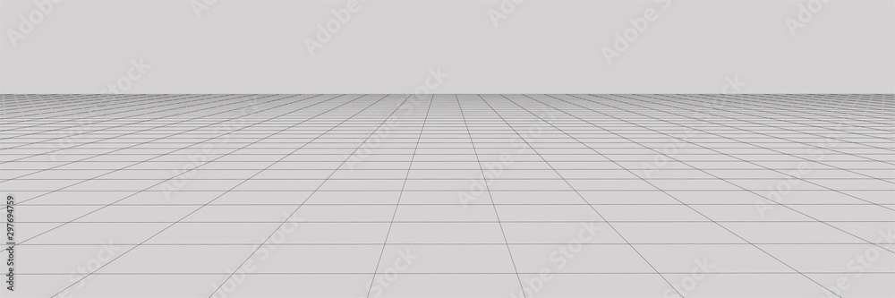 Poster perspective grid background. prospective reduction. abstract mesh background. vector illustration.