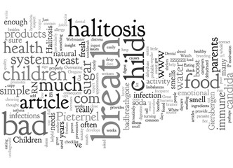 Fototapeta premium Children And Halitosis Bad Breath