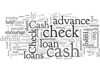 Check Cash Advance Loan