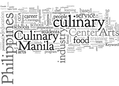 center for culinary arts manila philippines