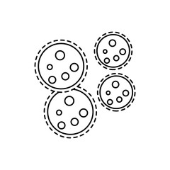 medical, sickness, health clinic line icon on white background