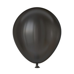 Single black balloon 3D