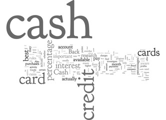 Cash Back Credit Cards Cash or Con