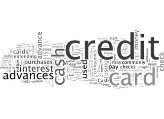 Cash Advances And Credit Card Checks A Closer Look