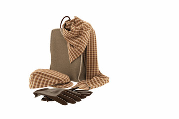 Cotton woman bag, hat and glove © murattellioglu