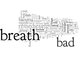 Fototapeta premium Can Bad Breath Remedies Help You