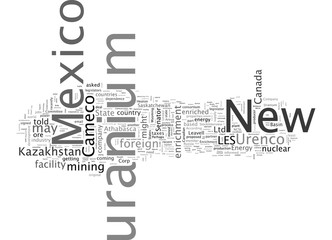 Cameco s Uranium for New Mexico s New Enrichment Facility