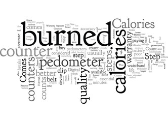 Calories Burned Counter How To Use A Pedometer