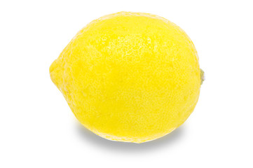 Whole lemon, clipping path, isolated on a white background