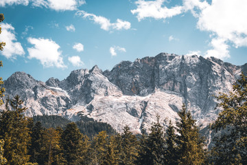Obraz premium High Mountains With Blue Skies, Germany.