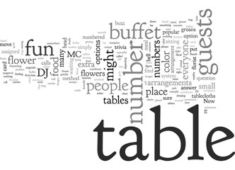 Buffet table activities