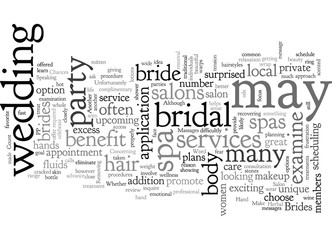 Brides What a Day Spa Salon Can Do For You