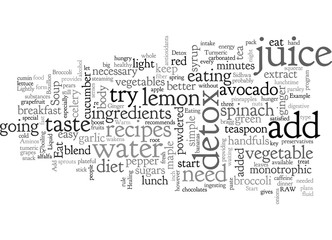 Fototapeta premium body detox recipe