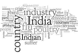 Fototapeta na wymiar Bird Flu And Its Possible Impact In Indian Economy