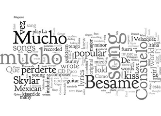 Besame Mucho Guitar Chords And Lyrics