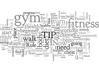 Fototapeta premium Beginner s Guide To Fitness