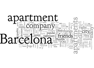 Fototapeta na wymiar Barcelona Apartment Rentals