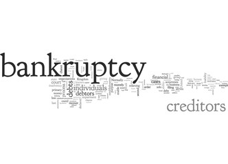 Fototapeta premium Bankruptcy Not For The Faint Hearted